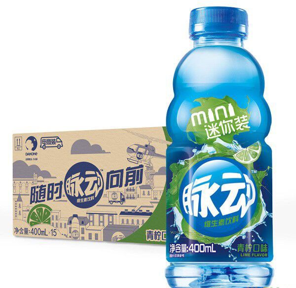 脉动（Mizone）青柠口味 维生素饮料 整箱装
