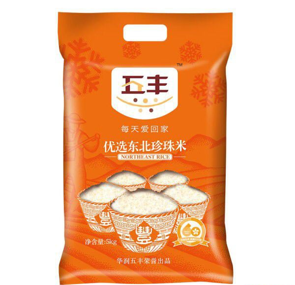 华润 五丰 东北大米 优选东北珍珠米