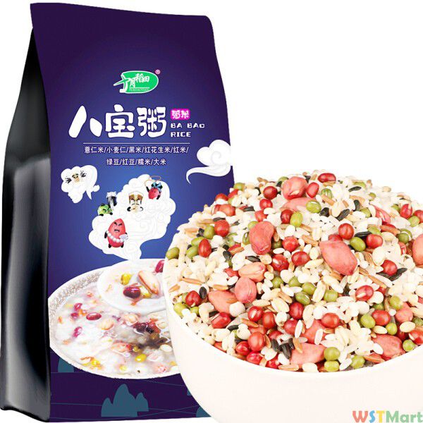 十月稻田 八宝粥米（红豆 小麦仁 糯米 绿豆 黑米 薏仁米等 杂粮 腊八粥料 大...