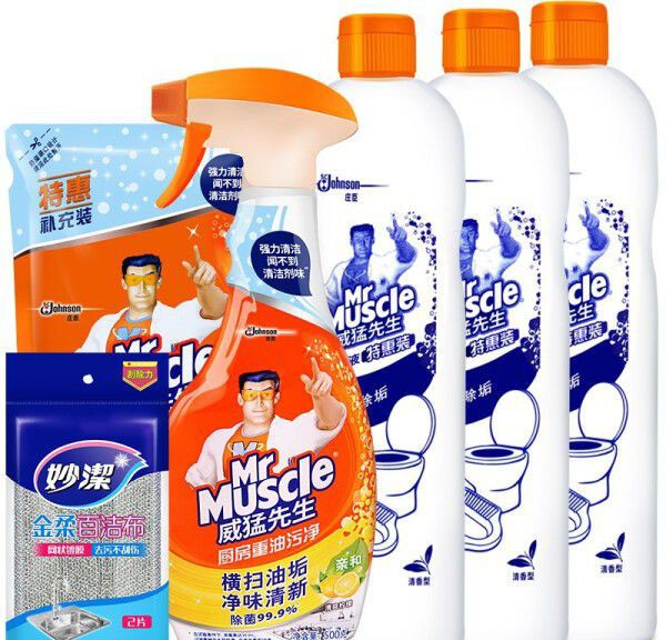 威猛先生（Mr Muscle）家用厨卫清洁组合套装灶台重油污净油烟