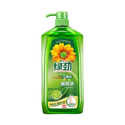 绿劲柚子柠檬餐具净不伤手洗食品用洗洁精去油去腥易溶快洁